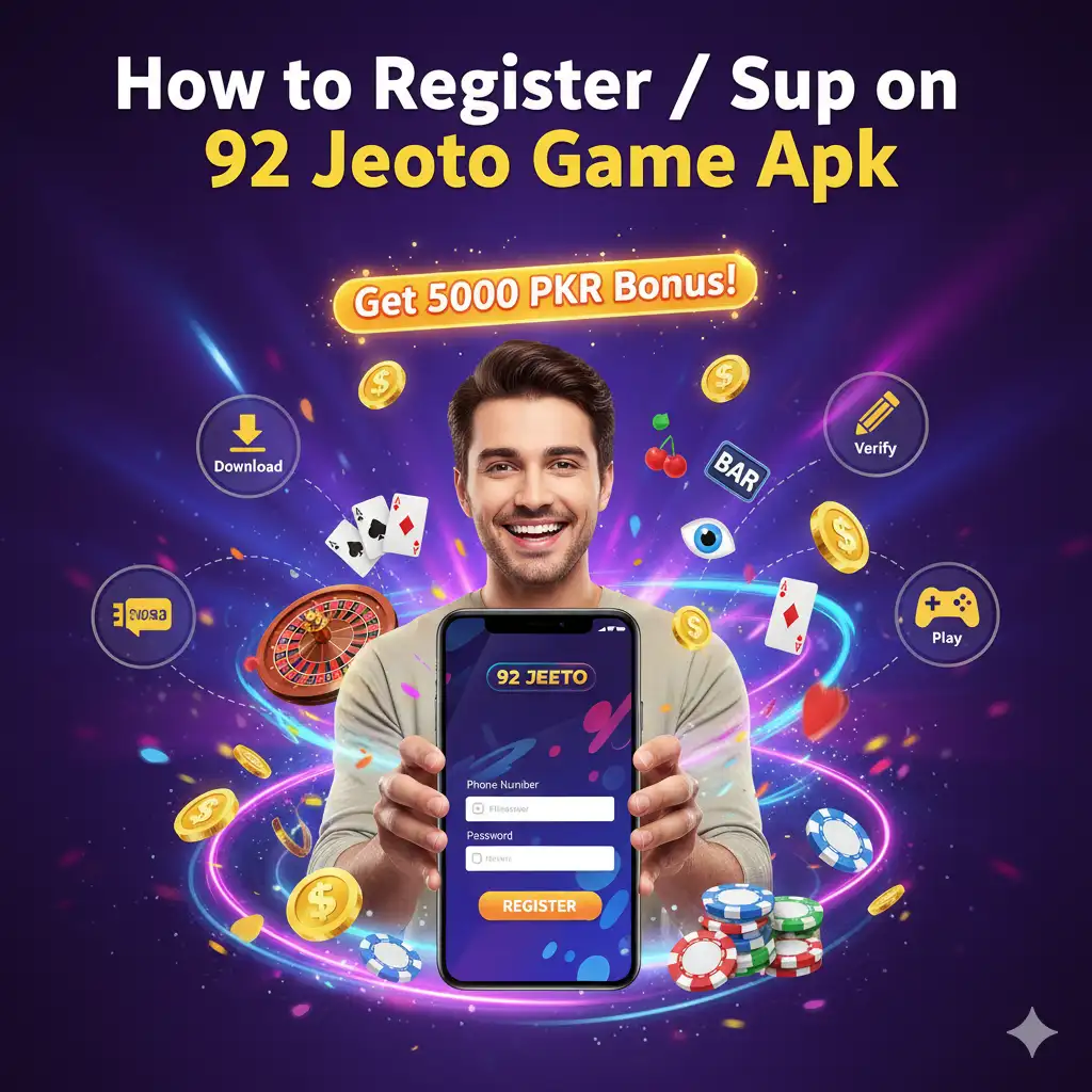 How to Register / Sign Up on 92 Jeeto Game Apk